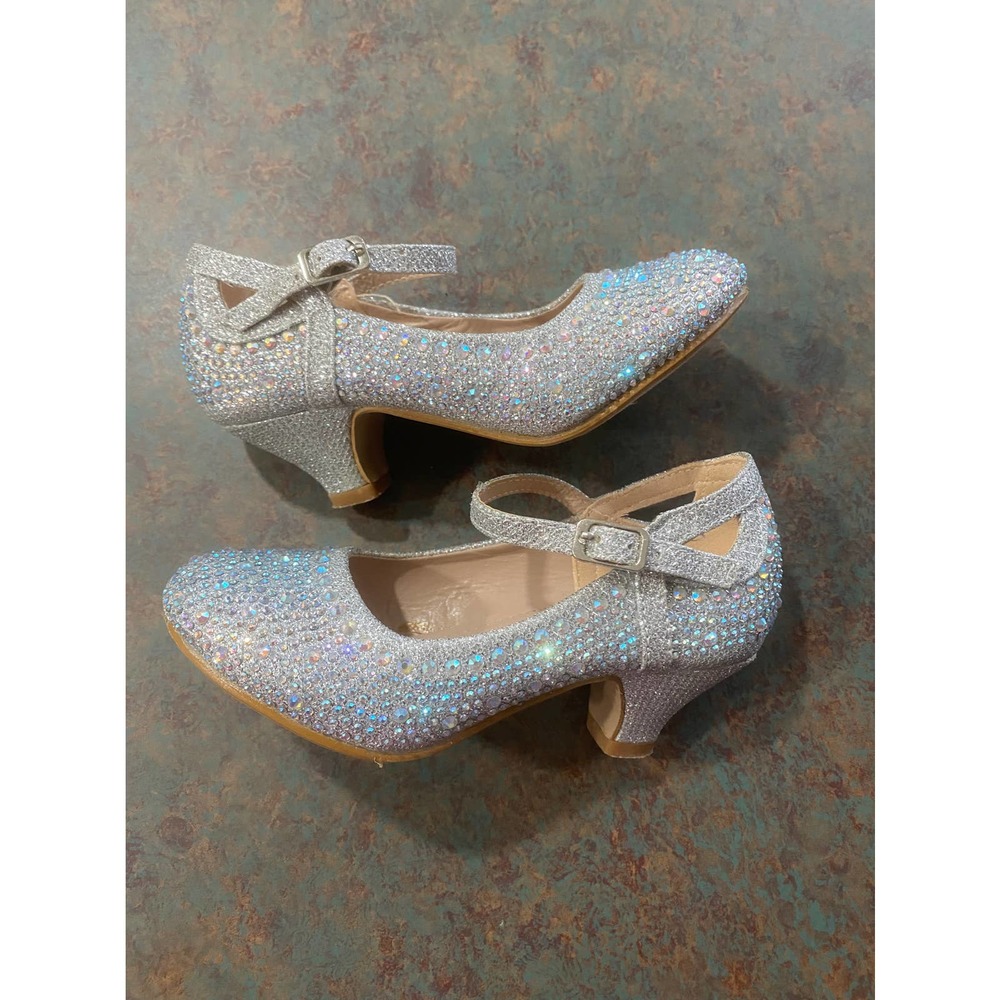 Little Girls Rhinestone Dress Shoes